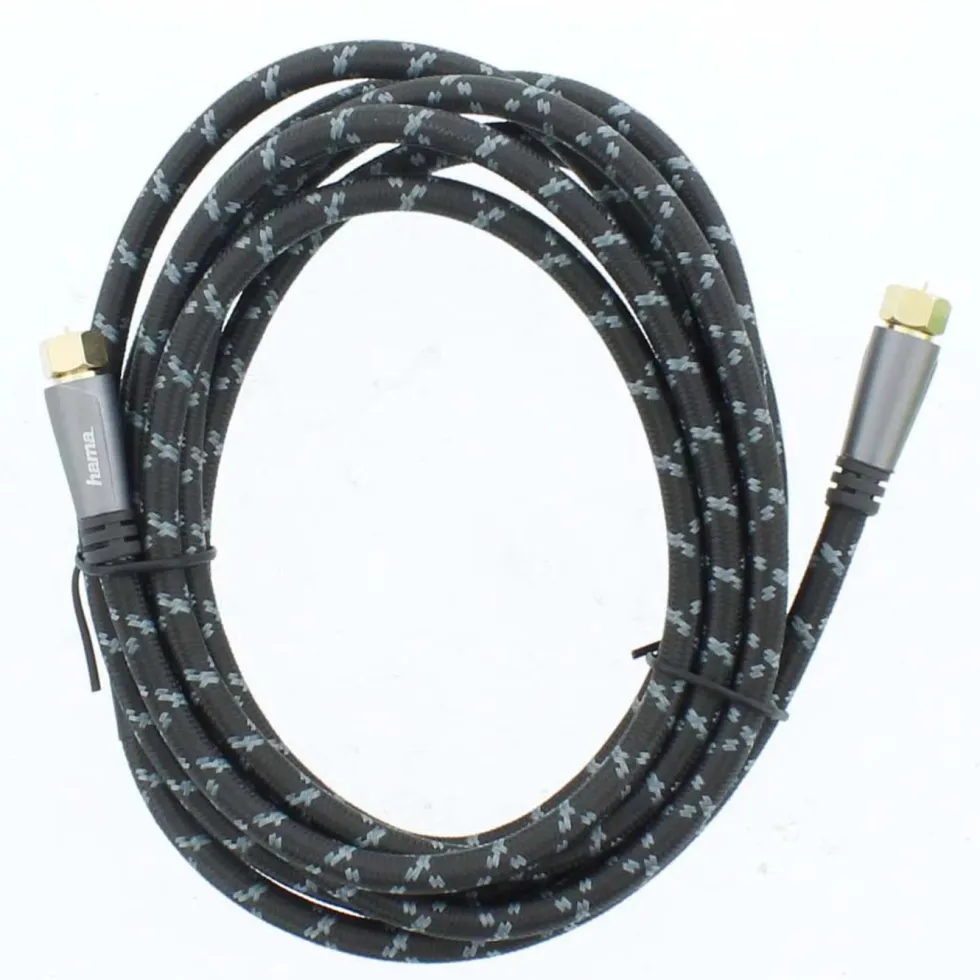 Hama SAT-antennkabel med F-kontakt 120 dB 3 m