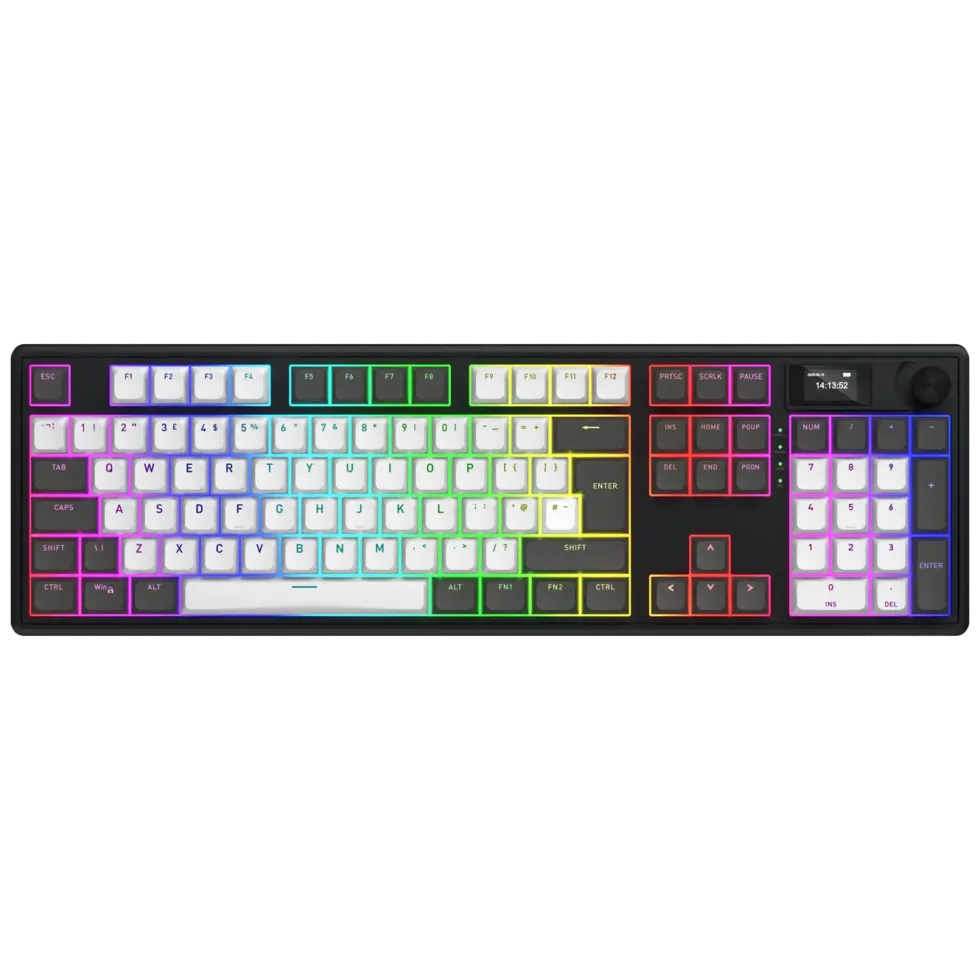 Hator Skyfall 100 Pro trådlöst gamingtangentbord Grå