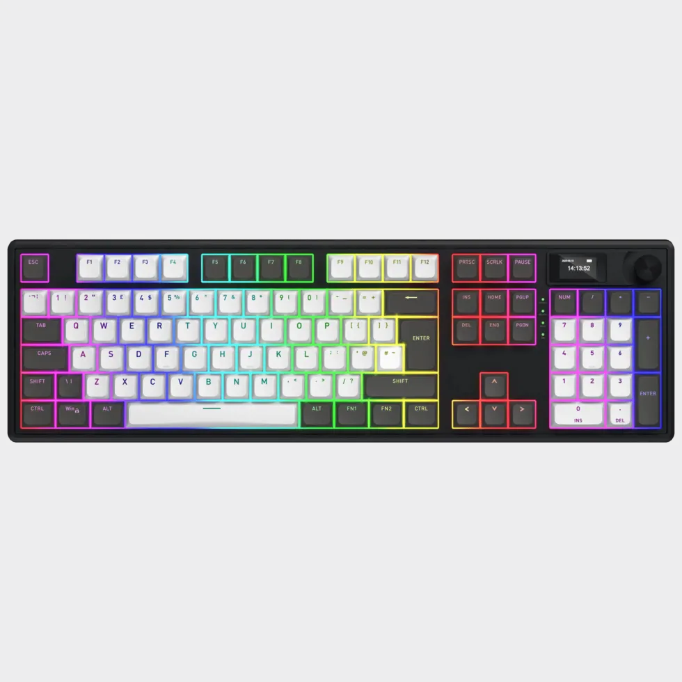 Hator Skyfall 100 Pro trådlöst gamingtangentbord Grå