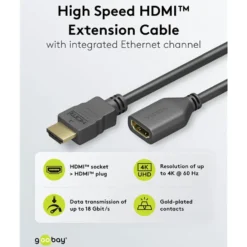HDMI-förlängningskabel 4K/60 Hz 3 m