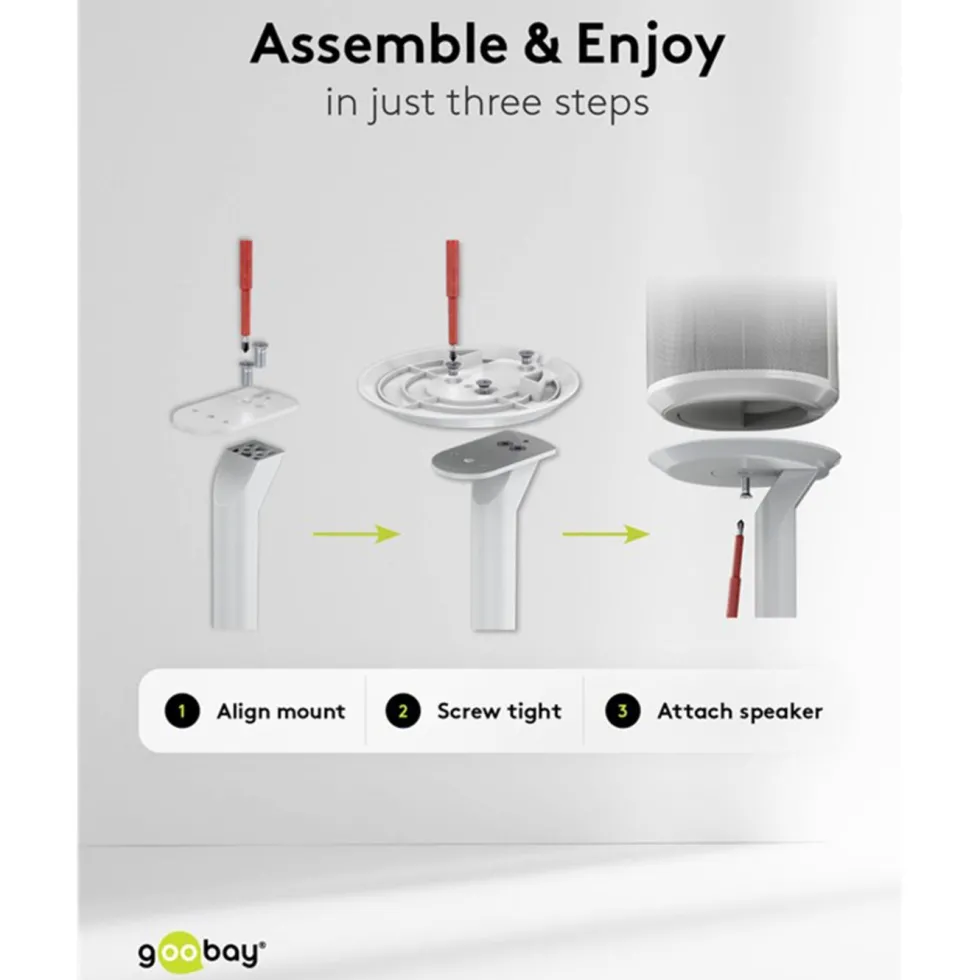Högtalarställ för Sonos Era 100 2-pack Vit
