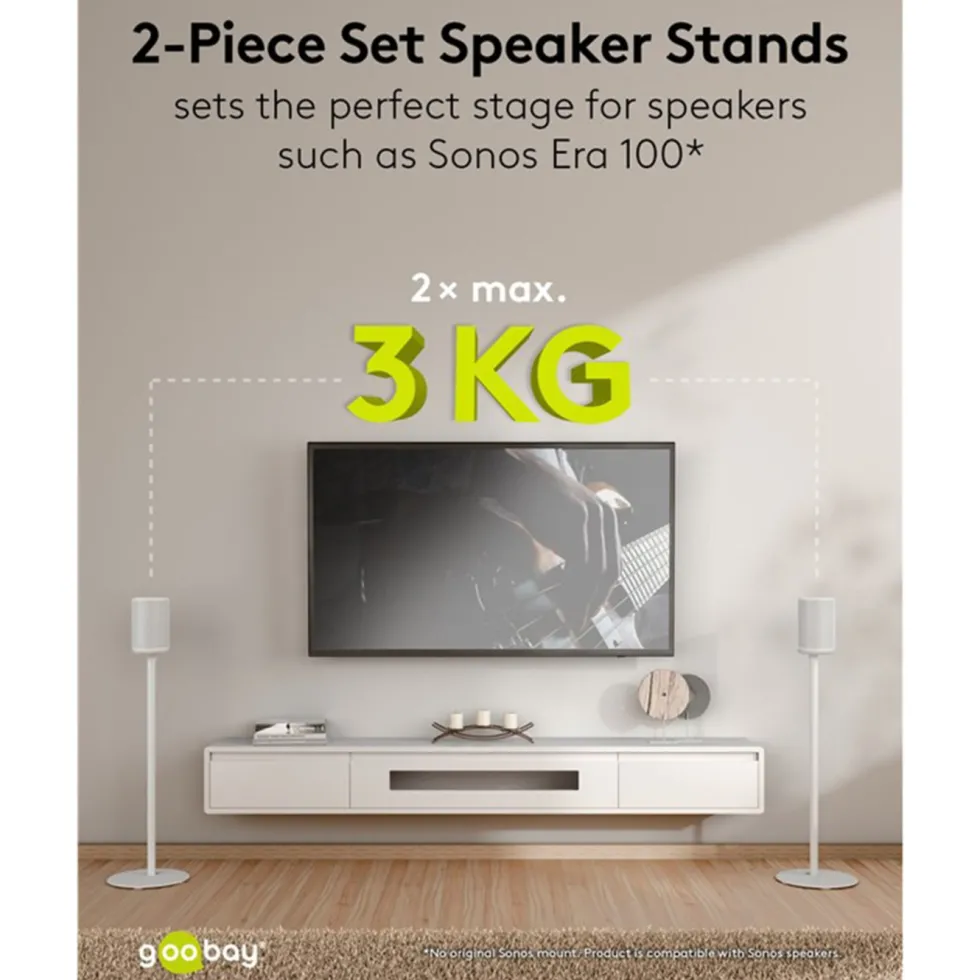 Högtalarställ för Sonos Era 100 2-pack Vit