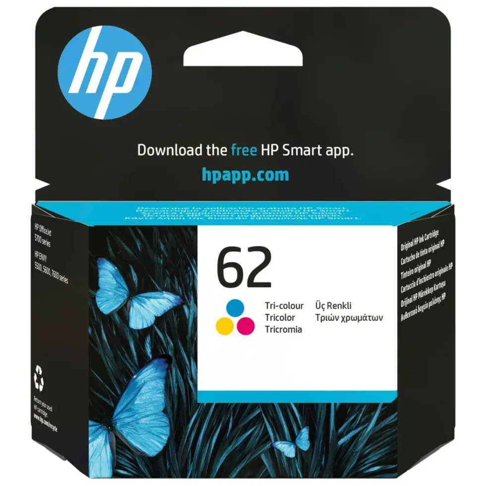 HP 62 Bläckpatron Flera färger