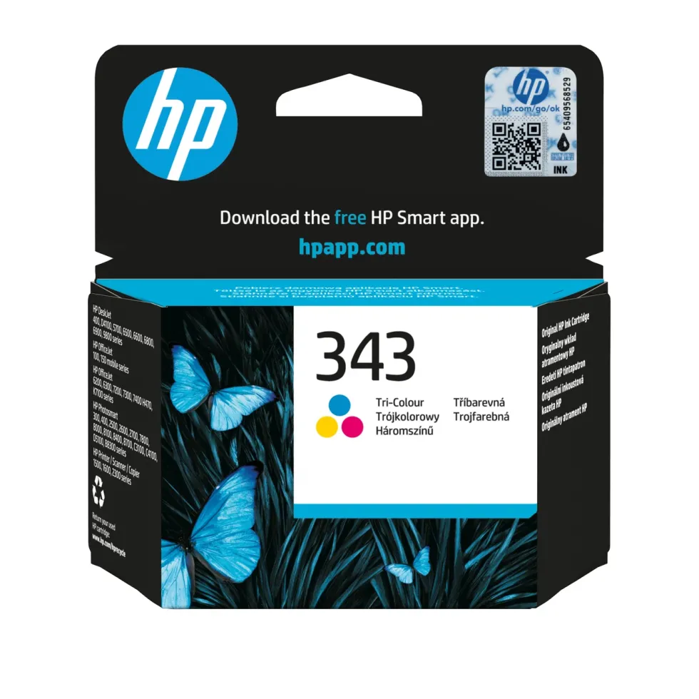 HP 343 Bläckpatron Flera färger