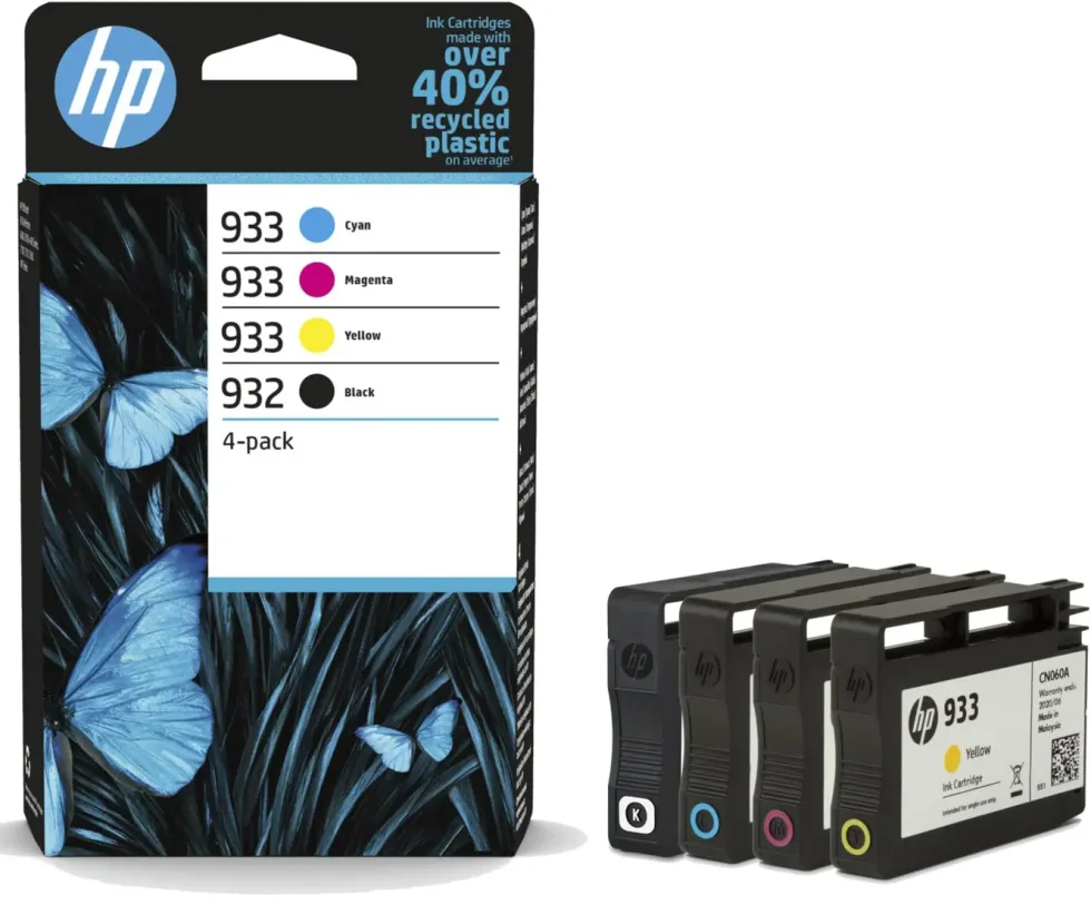HP 932 och 933 Bläckpatroner 4-pack