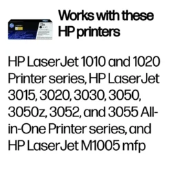 HP Toner 12A Svart