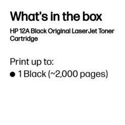 HP Toner 12A Svart