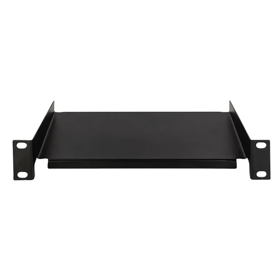 10"-hylla Svart 1U