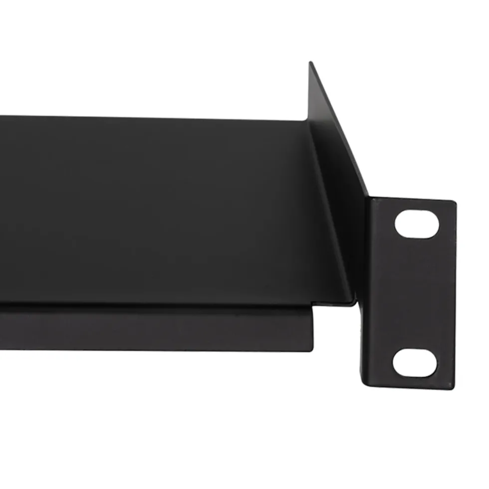 10"-hylla Svart 1U