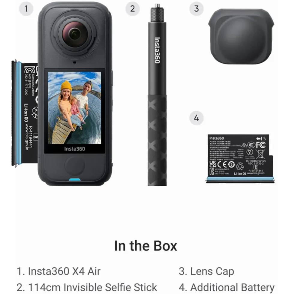 Insta360 X4 Air 8K 360-kamera Starter Bundle