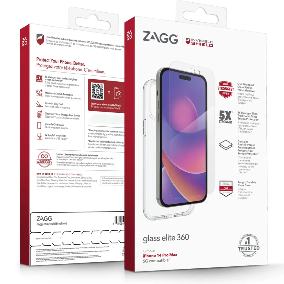 Invisible Shield Glass Elite 360 för iPhone 14 Pro Max