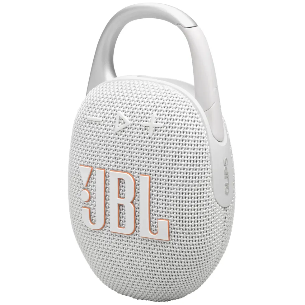 JBL Clip 5 Portabel Bluetooth-högtalare Vit