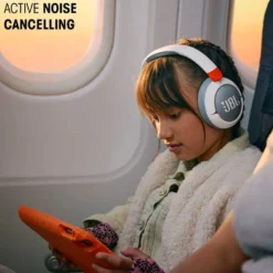 JBL JR470NC Trådlösa hörlurar med volymbegränsning och ANC Rosa