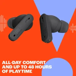 JBL Tune Beam Trådlösa hörlurar med aktiv brusreducering Vit