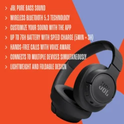 JBL Tune 720BT Trådlösa hörlurar Vit