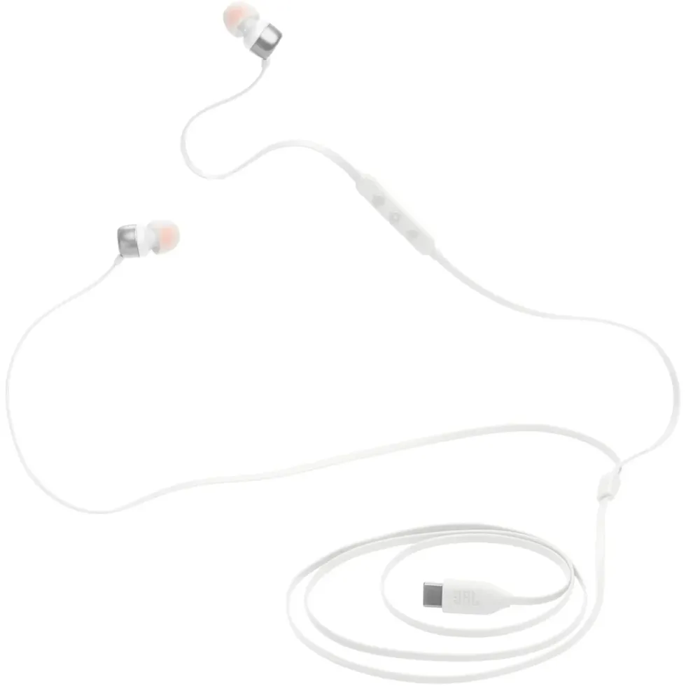 JBL Tune 310C Hörlurar med USB-C Vit