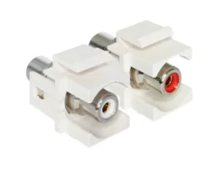 Keystone-modul RCA-kontakt Röd