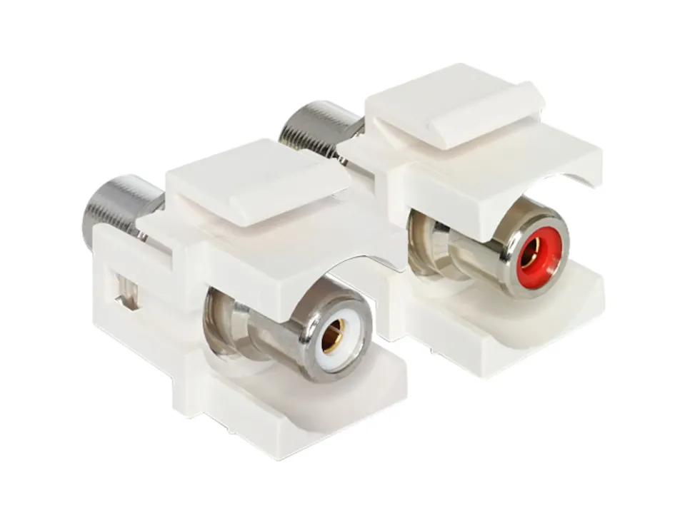 Keystone-modul RCA-kontakt Röd