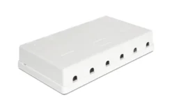Keystone-uttagsbox 6 portar