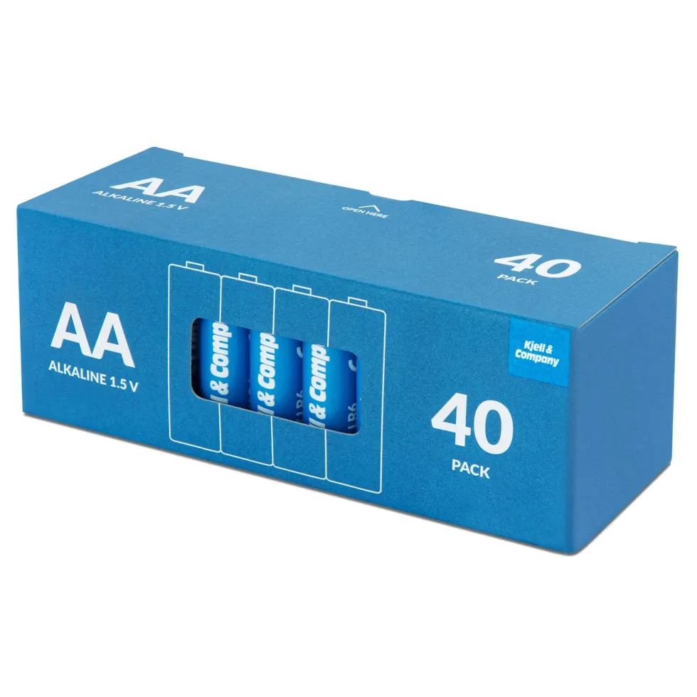 Kjell & Company AA-batterier (LR6) 40-pack