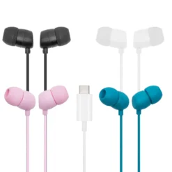 Linocell Bullets USB-C-Hörlurar Svart