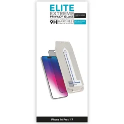 Linocell Elite Extreme Curved Privacy Skärmskydd för iPhone 16 Pro och 17