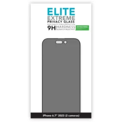 Linocell Elite Extreme Privacy Glass Skärmskydd för iPhone 15 Plus