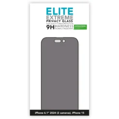 Linocell Elite Extreme Privacy Glass Skärmskydd för iPhone 15 & 16