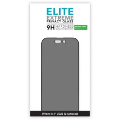 Linocell Elite Extreme Privacy Glass Skärmskydd för iPhone 15