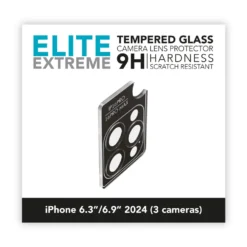 Linocell Elite Extreme Skydd för kameralinsen iPhone 16 Pro och 16 Pro Max