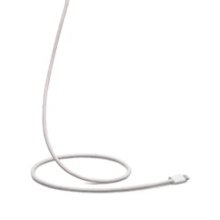 Linocell Flätad USB-A- till Lightning-kabel Rosa 1 m