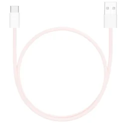 Linocell Flätad USB-A- till USB-C-kabel Rosa 0,5 m