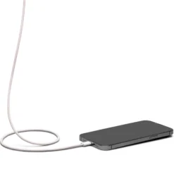 Linocell Flätad USB-A- till USB-C-kabel Rosa 2 m