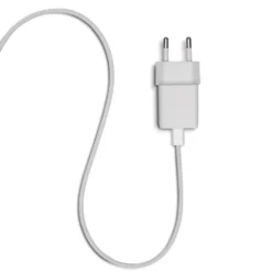 Linocell Flätad USB-C- till Lightning-kabel Vit 1 m