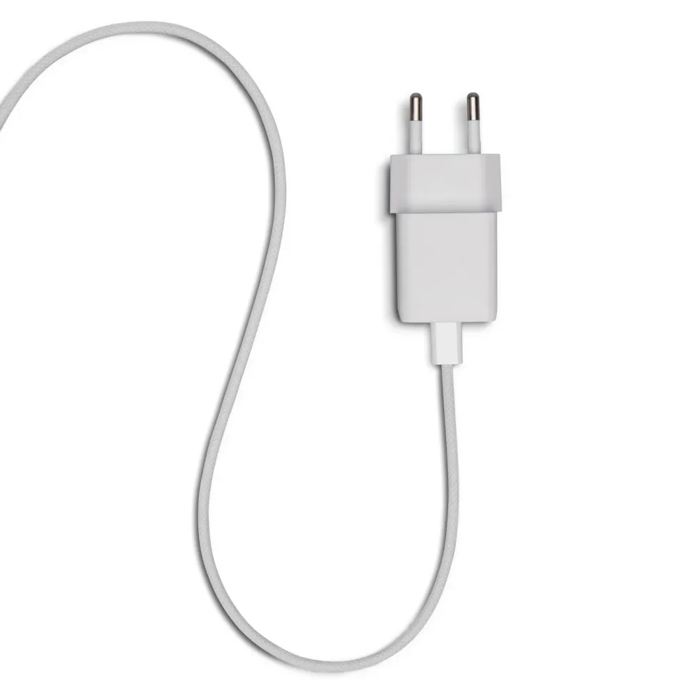 Linocell Flätad USB-C- till Lightning-kabel Vit 1 m