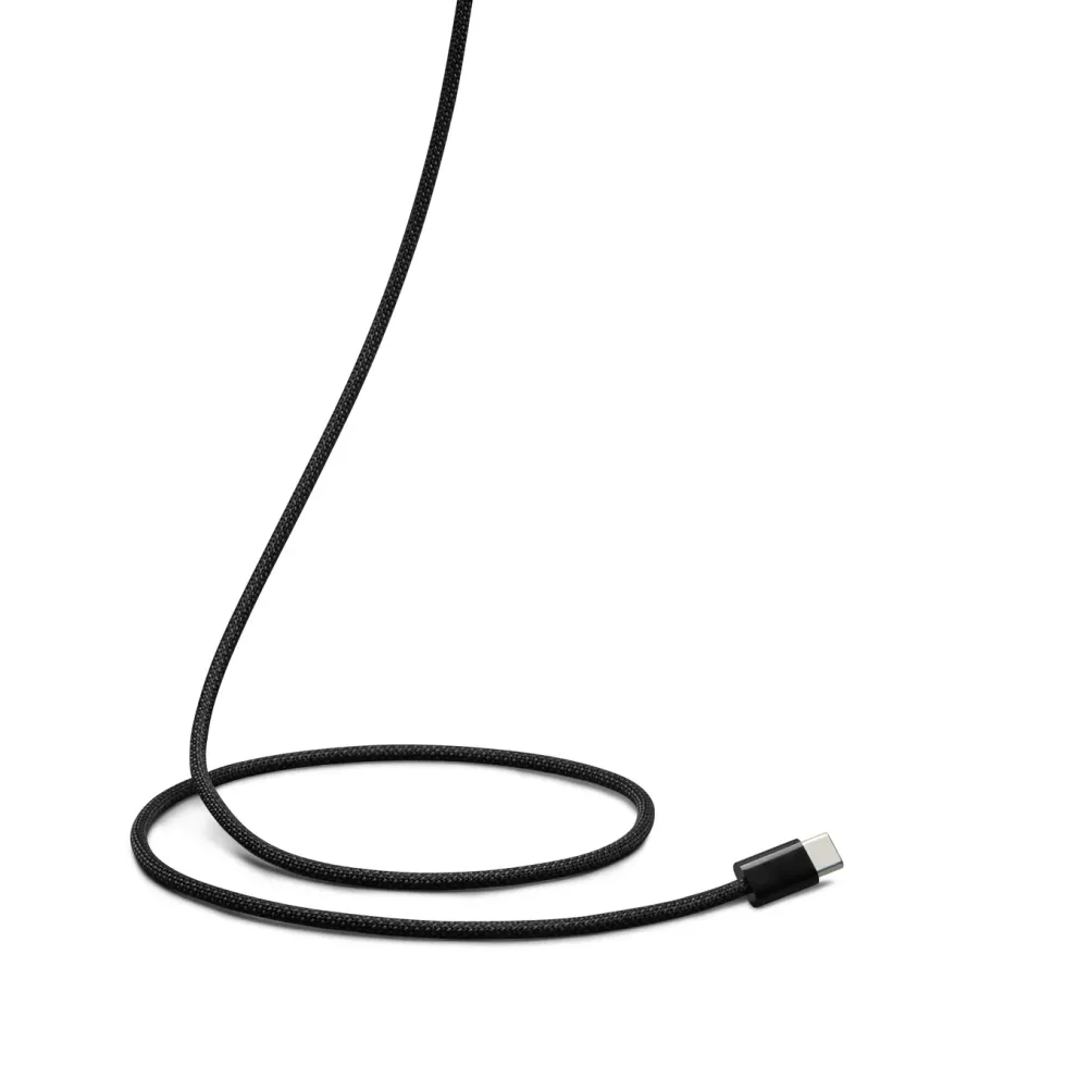 Linocell Flätad USB-C- till USB-C-kabel 240 W Svart 1m