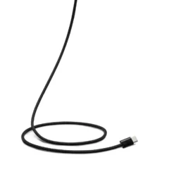 Linocell Flätad USB-C- till USB-C-kabel 60W Svart 0,5 m
