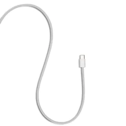 Linocell Flätad USB-C- till USB-C-kabel 60W Vit 0,5 m