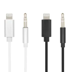 Linocell Lightning till 3,5 mm-kabel 1 m Vit