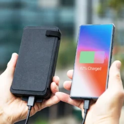 Linocell Powerbank med solcellsladdning 16000 mAh