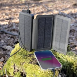 Linocell Powerbank med solcellsladdning 16000 mAh