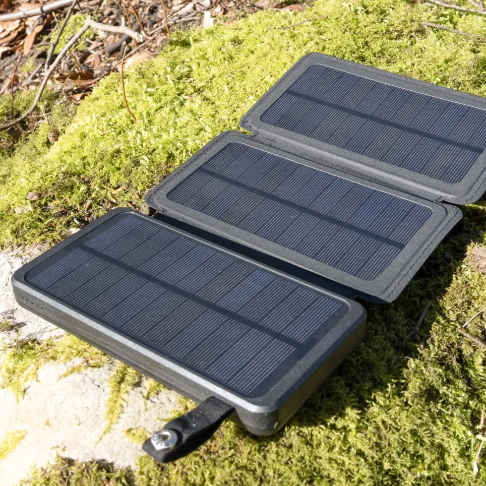 Linocell Powerbank med solcellsladdning 20 W 8000 mAh