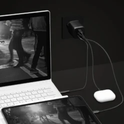 Linocell Premium GaN USB-C laddare med PD 65 W Svart
