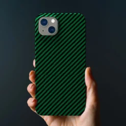 Linocell Premium Kevlar Tåligt skal för iPhone 13 Grön