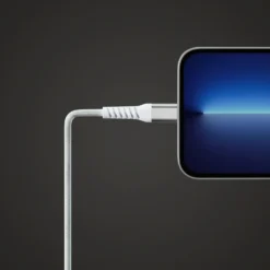 Linocell Premium Kevlar USB-A till Lightning-kabel 1 m Vit