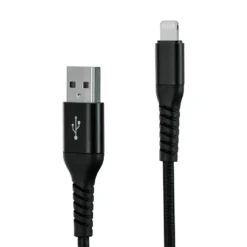 Linocell Premium Kevlar USB-A till Lightning-kabel 1 m Svart