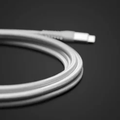 Linocell Premium Kevlar USB-C 3.2-kabel Vit 3 m