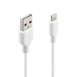 Linocell USB-A till Lightning-kabel Vit 2 m