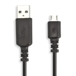 Linocell USB-A till Micro-USB-kabel Svart 0,10 m