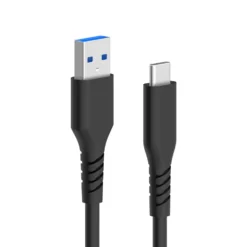 Linocell USB-A till USB-C-kabel Svart 0,5 m